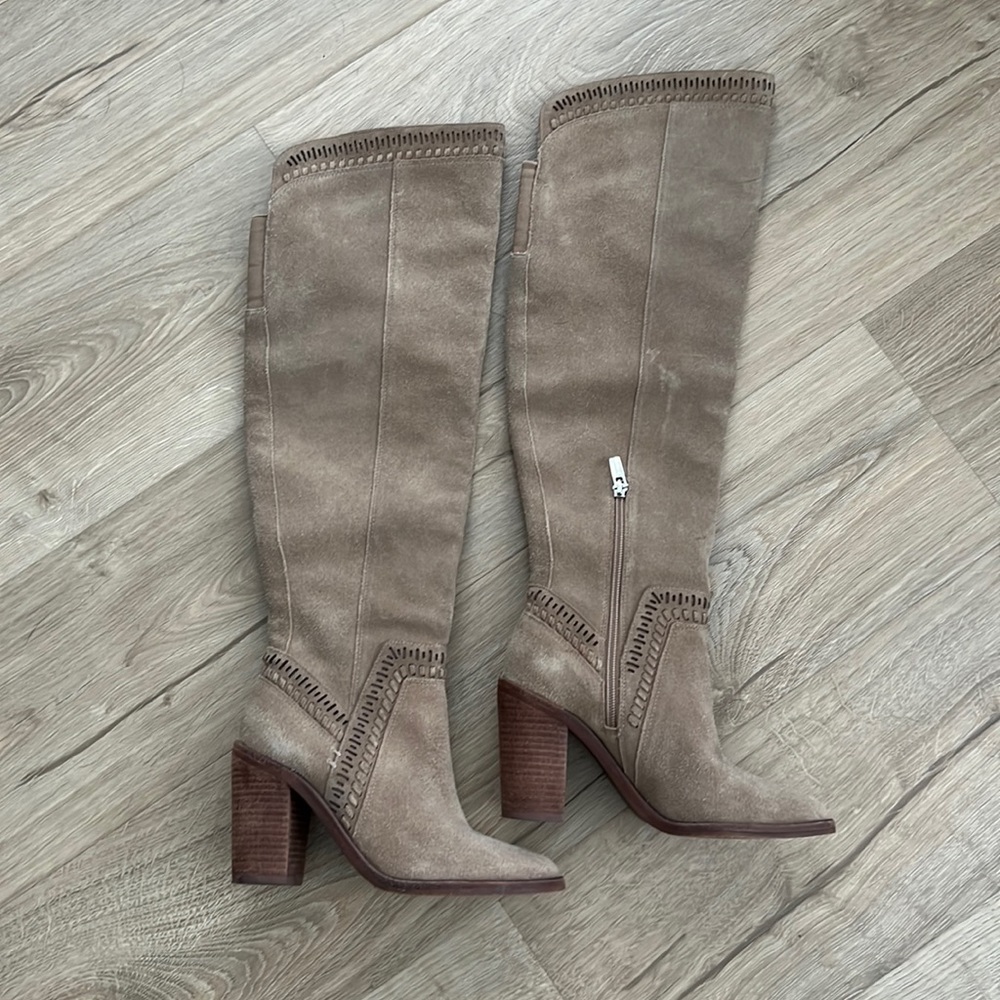 Taupe brown, Vince Camuto knee-high boots